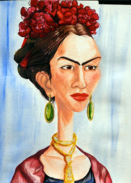 Frida Kahlo theme photo and artwork – The Drawing Club