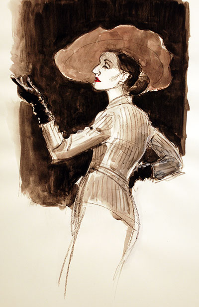 50’s French Fashion Artwork Update – The Drawing Club