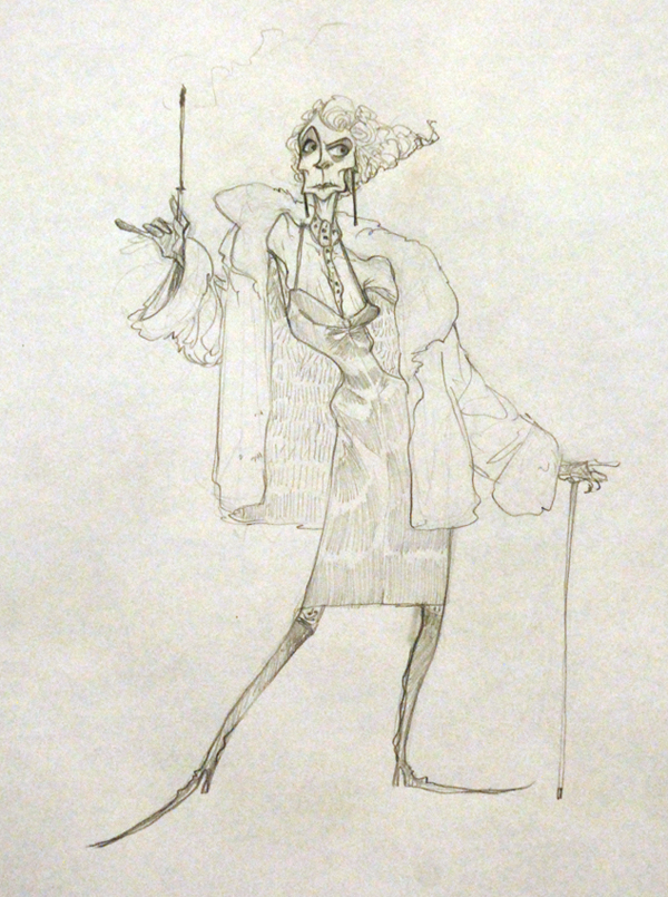 Cruella De Vil theme, photo and artwork. – The Drawing Club
